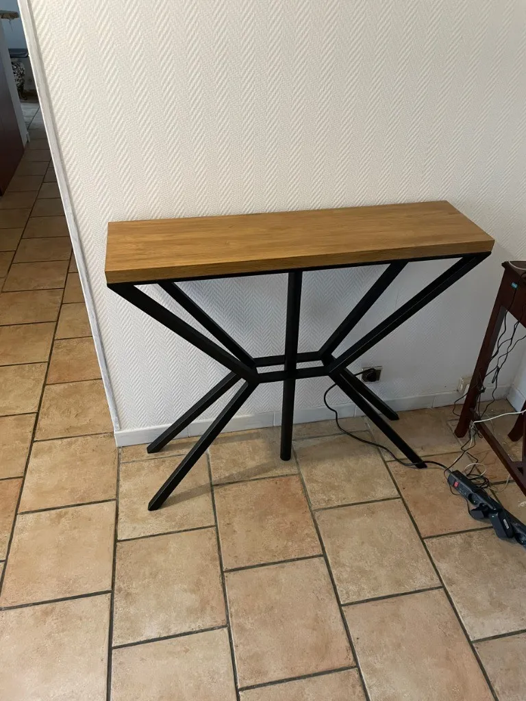 Console Acier & Chêne