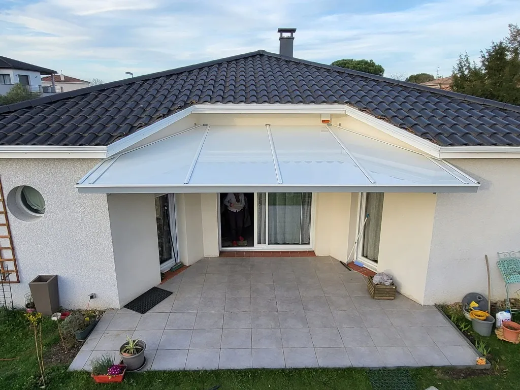 Abri de Terrasse & Pergola Toit Rigide Blanc