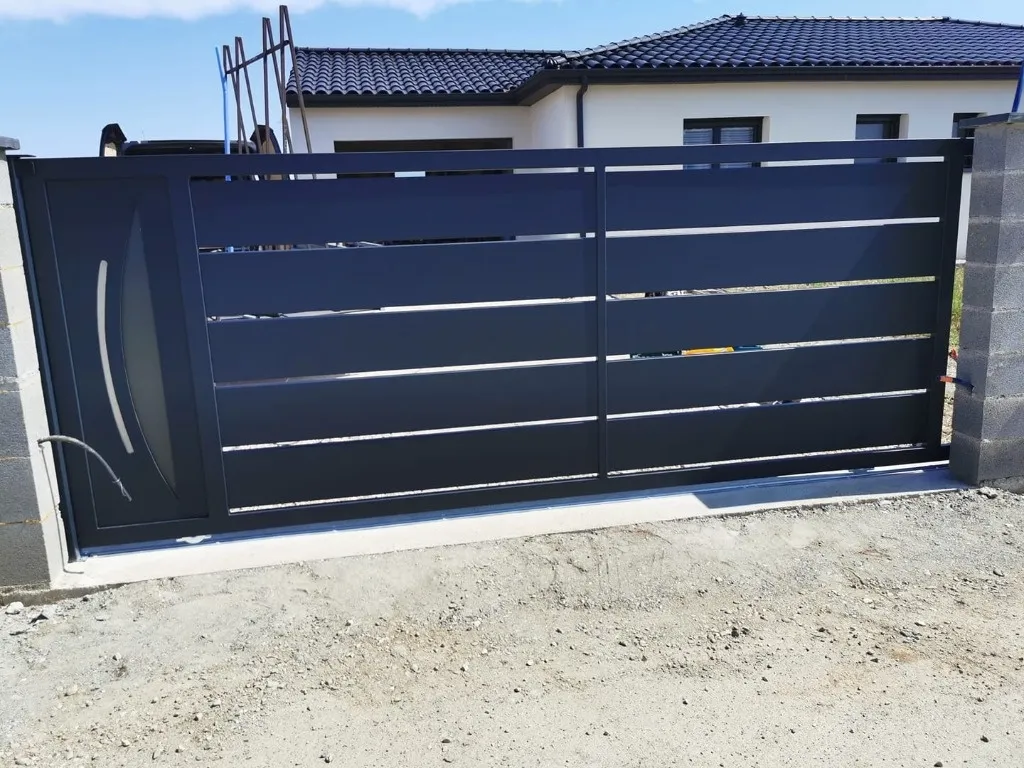 Portail Coulissant Anthracite Moderne