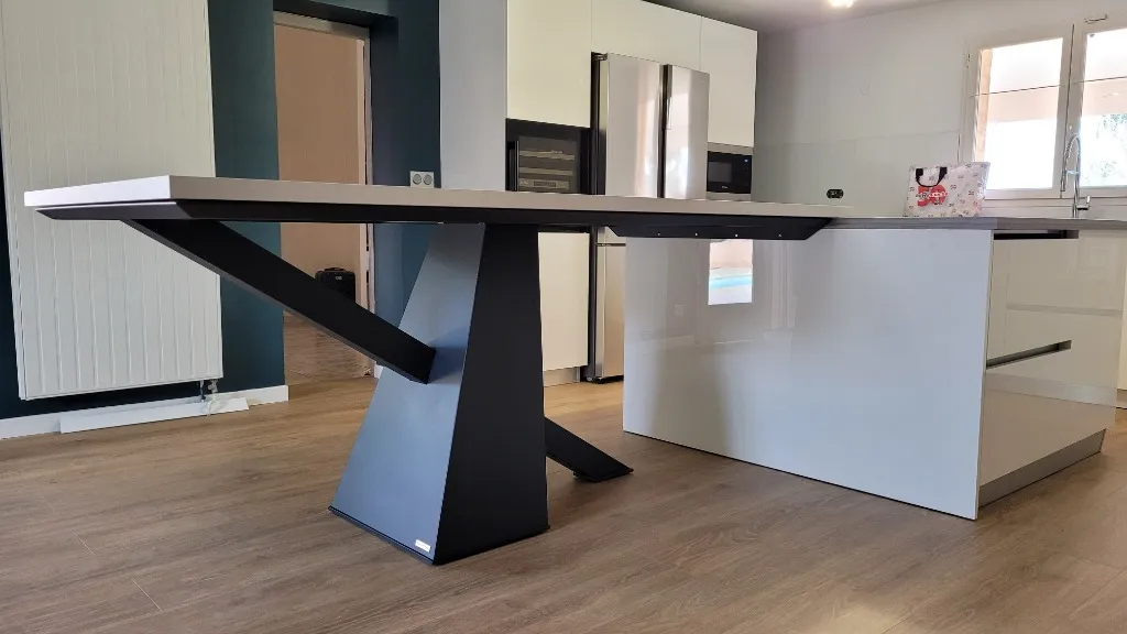Table d'Îlot de Cuisine sur Mesure